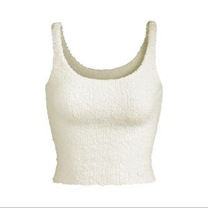 SKIMS cozy knit tank top. Size S/M and in the color bone.